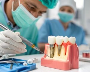 Advanced modern tooth replacement technique for a confident smile.