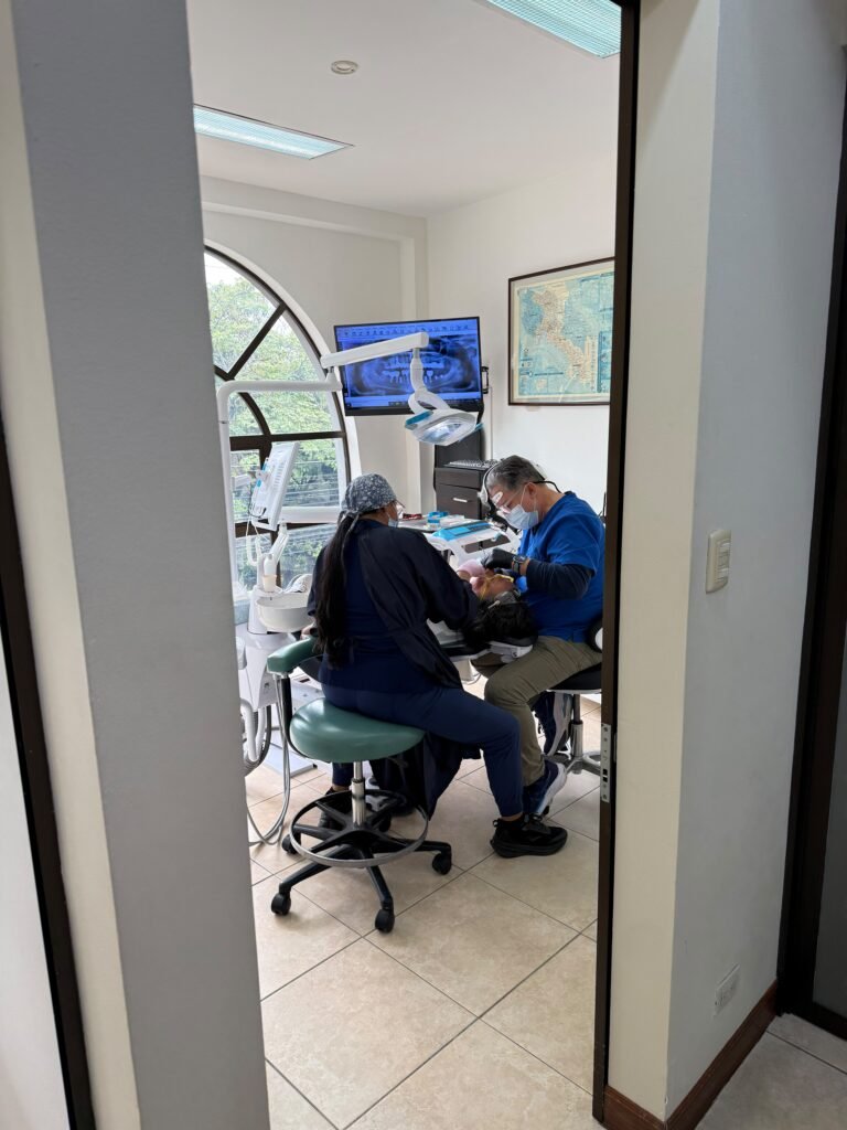 DentaVac dentist treating a patient, dental tourism in Costa Rica